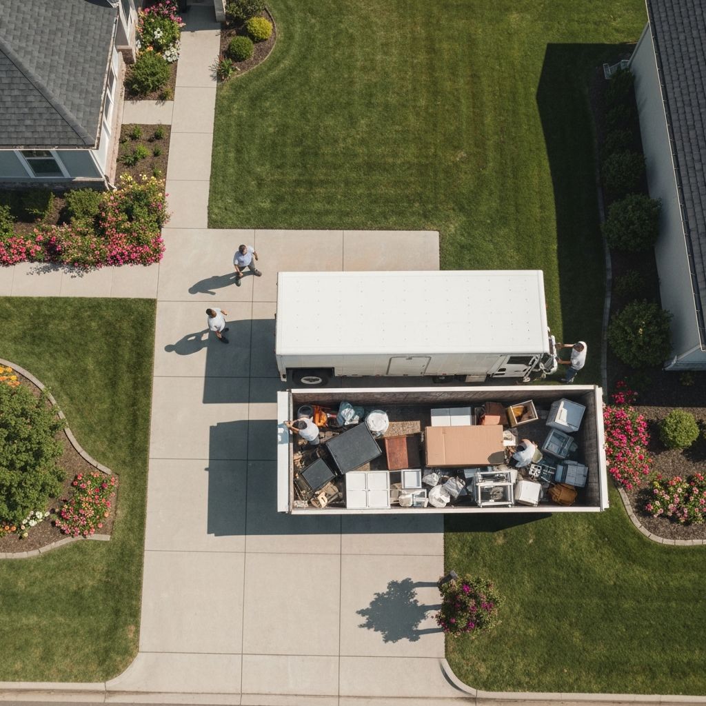 Clearo junk removal crew at work